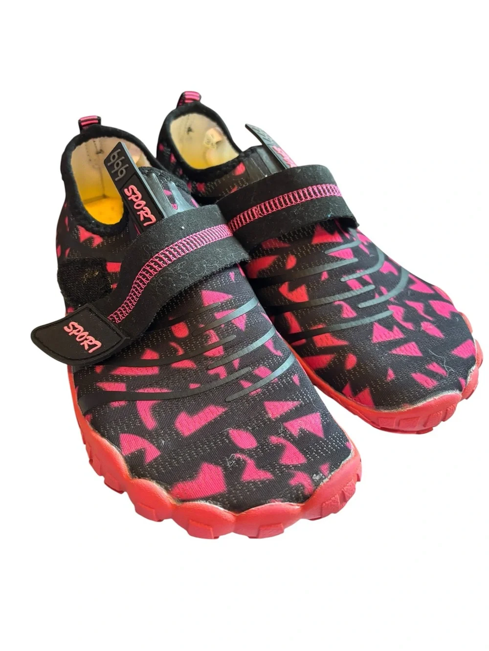 Kids Water Shoes Size 4 Pink & Black Quick Dry Beach Pool Aqua Shoes EU 36